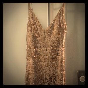 Gold sparkly ballgown